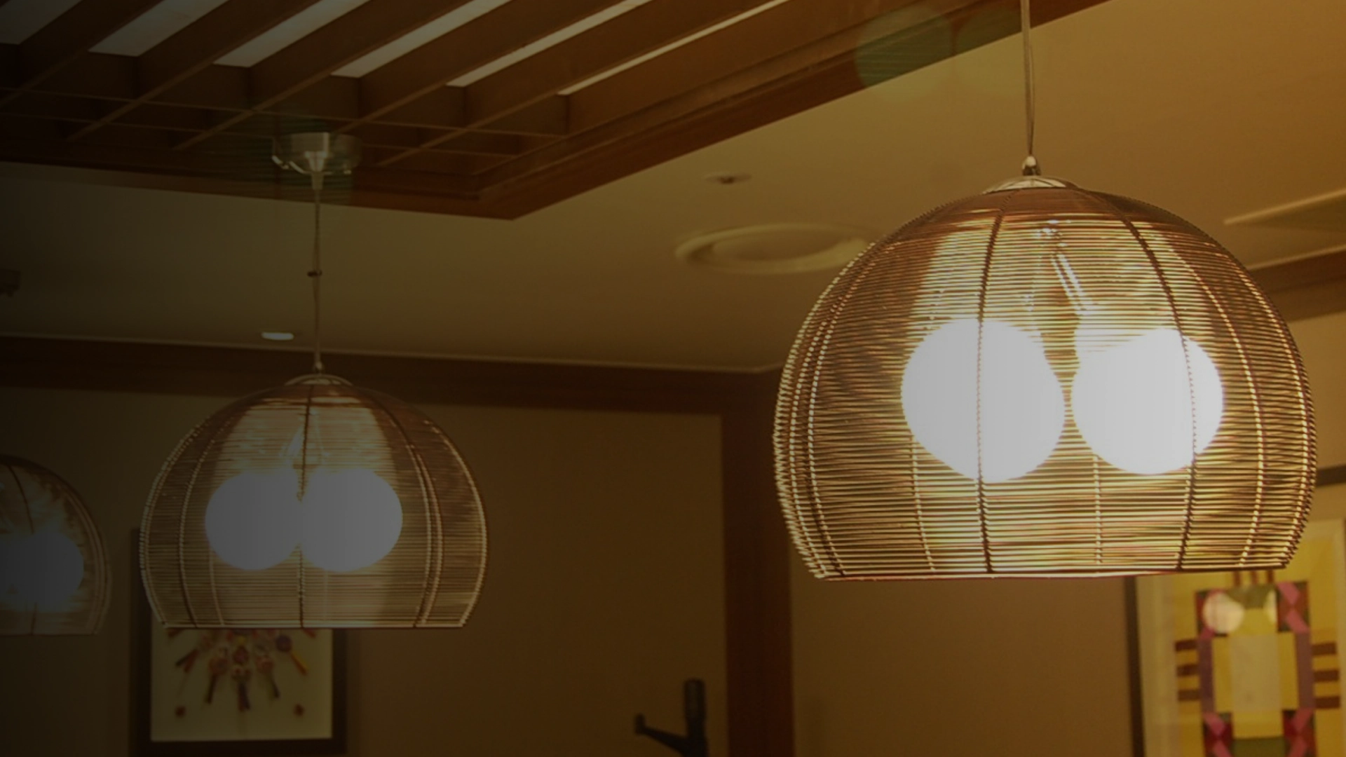 rattan light covers